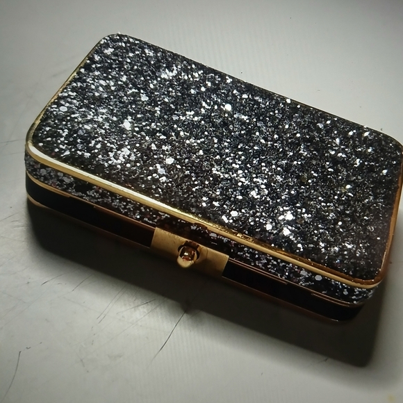 Henri Bendel Glitter Clutch Bag